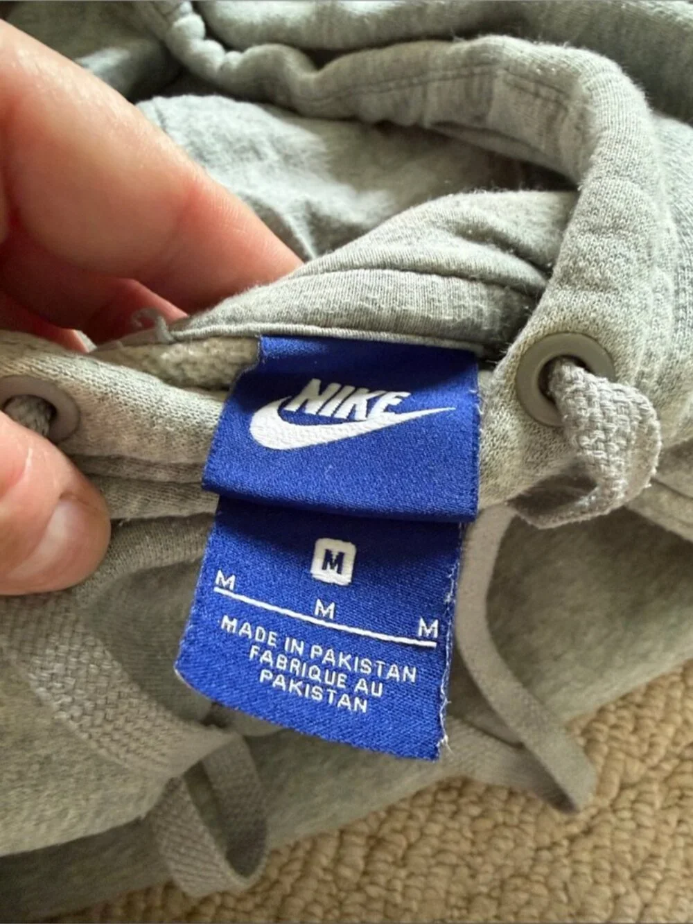 Nike Gray Crewneck Sweatshirt with Logo